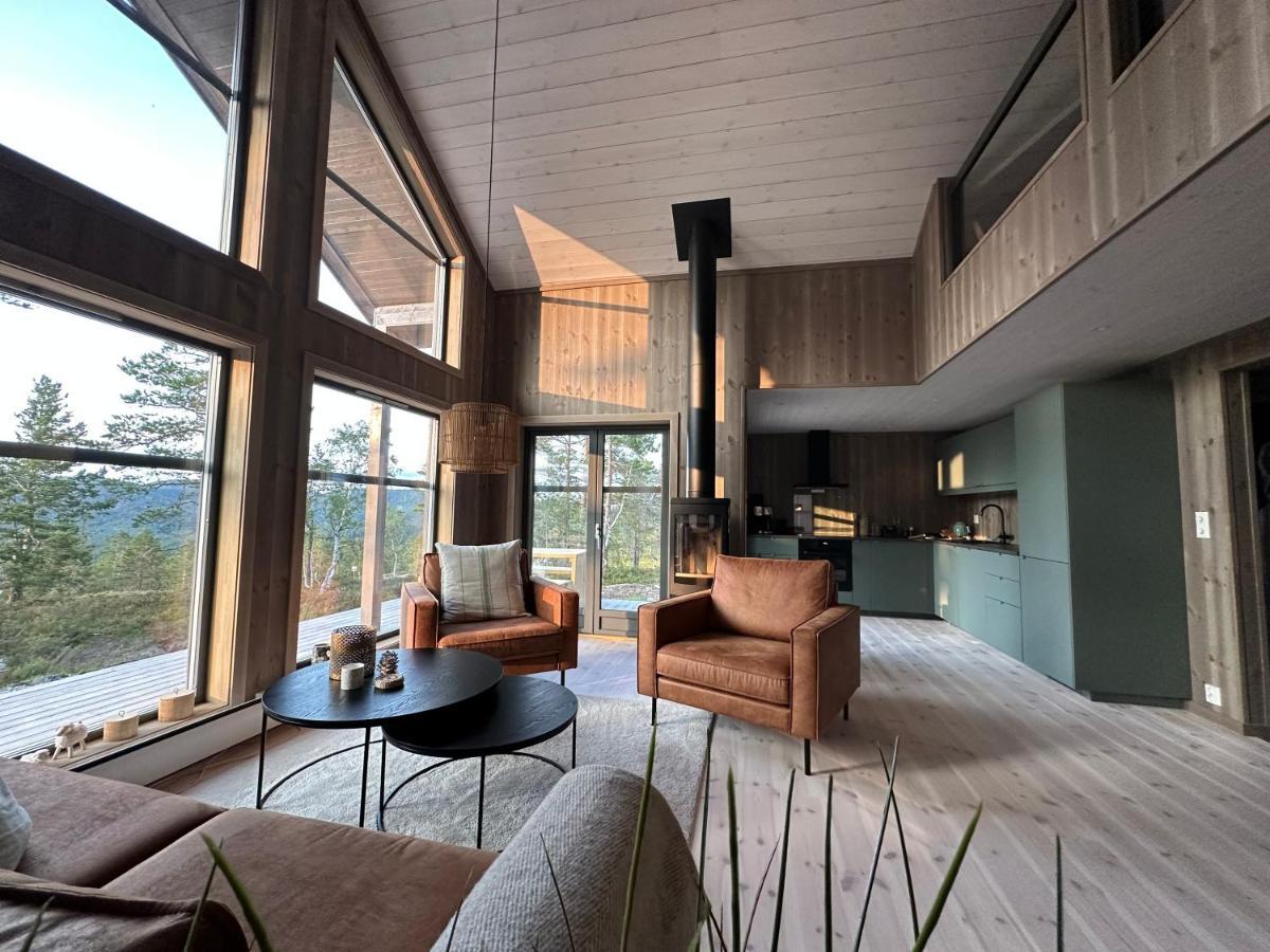 Modern Northern Lights Cabin Drangedal Extérieur photo