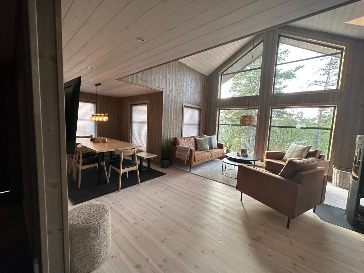 Modern Northern Lights Cabin Drangedal Extérieur photo