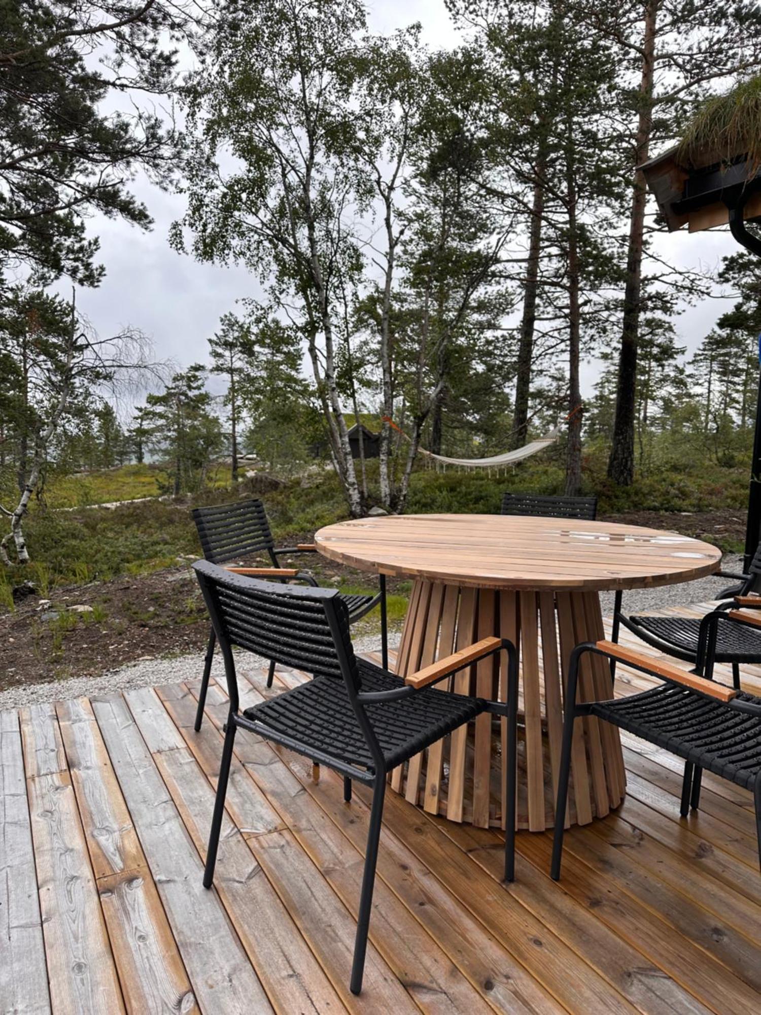 Modern Northern Lights Cabin Drangedal Extérieur photo