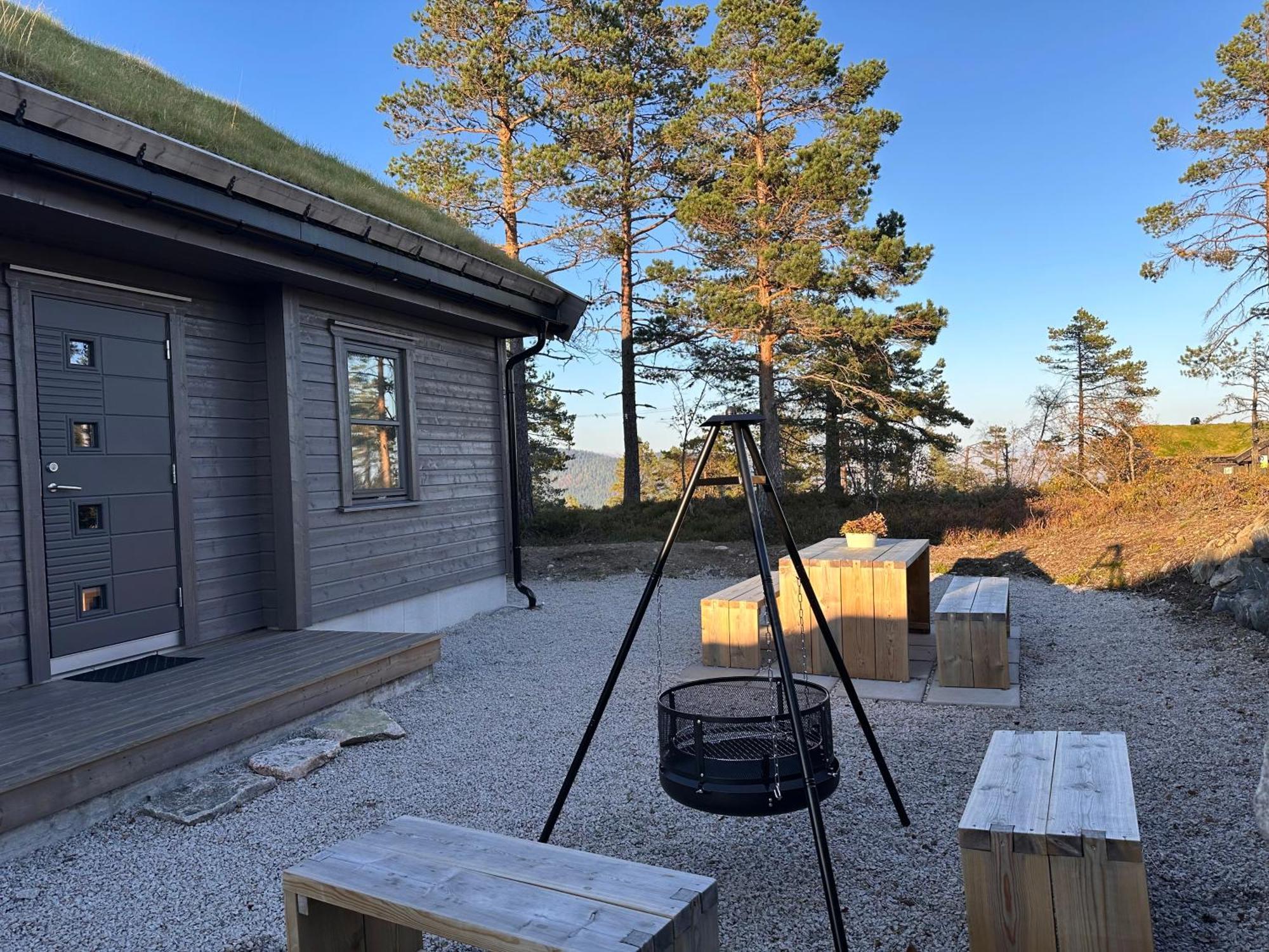 Modern Northern Lights Cabin Drangedal Extérieur photo